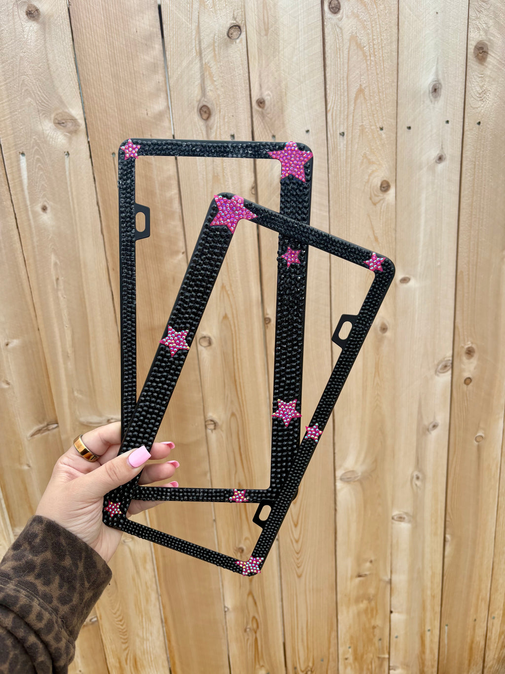 Bedazzled license plate frame